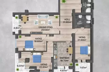 Satılır Yeni Tikili Heydər əliyev Mərkəzində