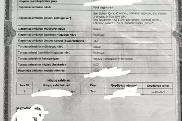 Satılır Həyət Evi Lökbatanda