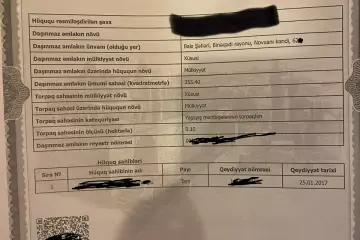 Satılır Həyət Evi Novxanıda