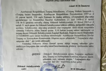 Satılır Torpaq Atyalıda