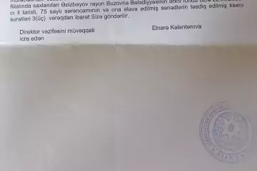 Satılır Torpaq Buzovnada